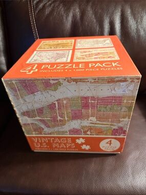 Vintage U.S. Maps 4 Puzzle Pack 1000 Pieces Each Robert Frederick Ltd. 2021